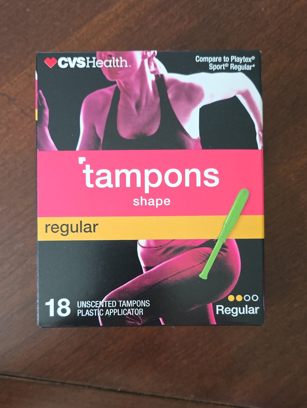 Regular Unscented Tampons with Plastic Applicator - 18ct